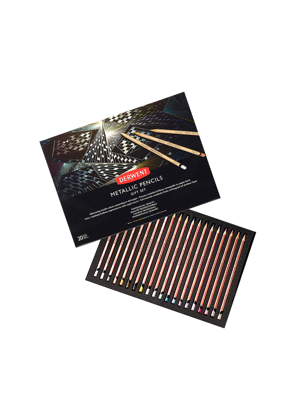 Lápices de Colores Metálicos Derwent Set 20 Edición Limitada