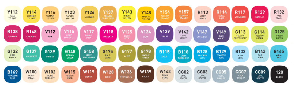 Marcadores Alpha Brush Set 60 Colores