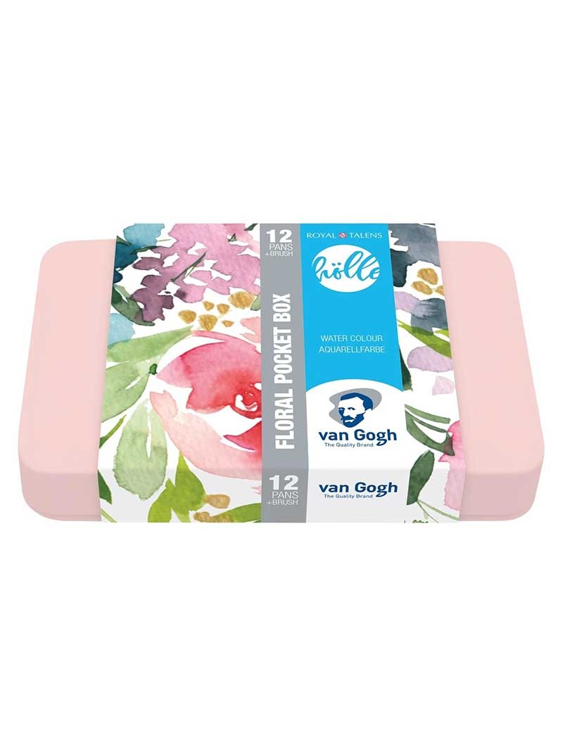 Acuarela en Pastillas Van Gogh Set Frau Hölle Floral 12 Colores
