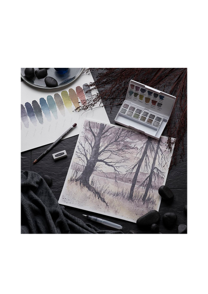 Grafito con Color Acuarelable Derwent Graphitint Set 12 Pastillas