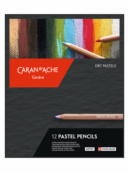 Lápices Pastel Caran D Ache Set 12 Colores