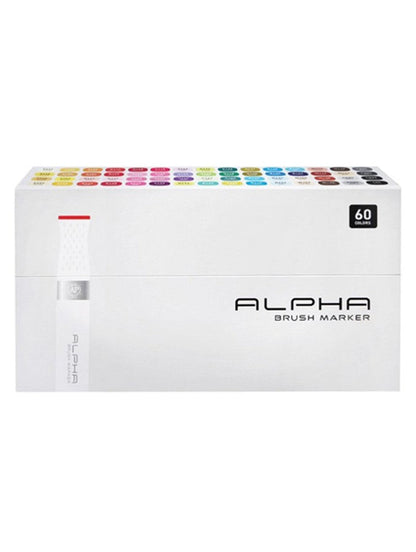 Marcadores Alpha Brush Set 60 Colores