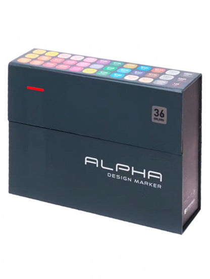 Marcadores Alpha Design Set 36 Colores