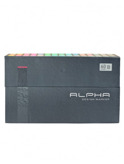 Marcadores Alpha Design Set B 60 Colores
