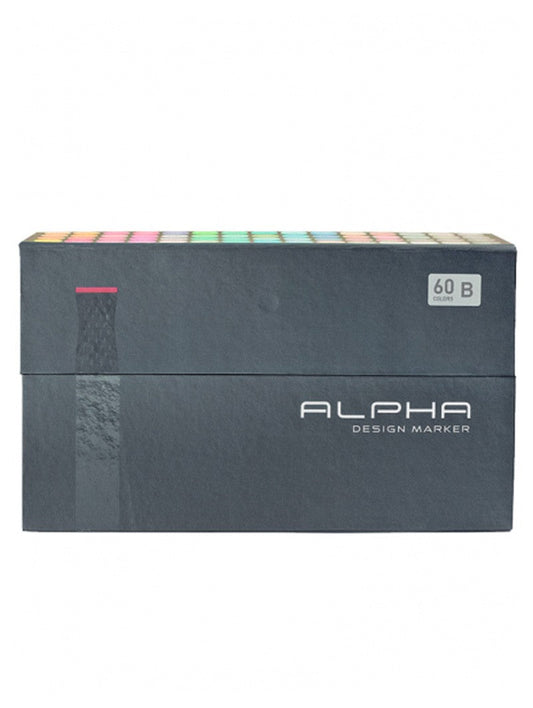 Marcadores Alpha Design Set B 60 Colores