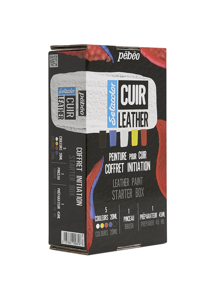 Pintura para Cuero Pebeo Setacolor Set 5 Colores x 20ml
